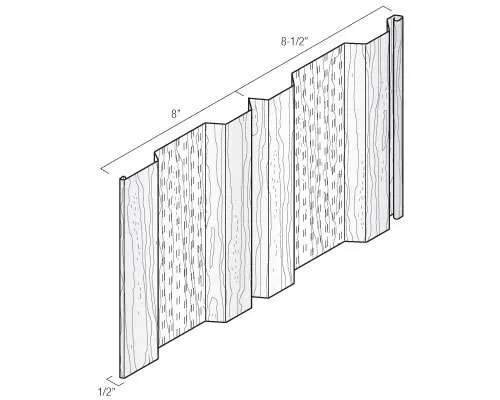 Kaycan Vinyl Skirting - W.B.P. Vented Skirting Panel profile
