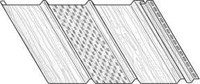 Vinyl Soffit - 12" Vinyl Soffit Centre Vent profile