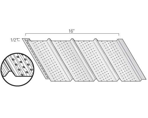 Vinyl Soffit - 16" O-vent 4-panel Soffit profile
