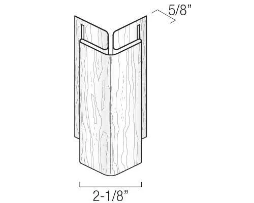 Kaycan Vinyl Trims - Bay/Bow Outside Corner Post profile