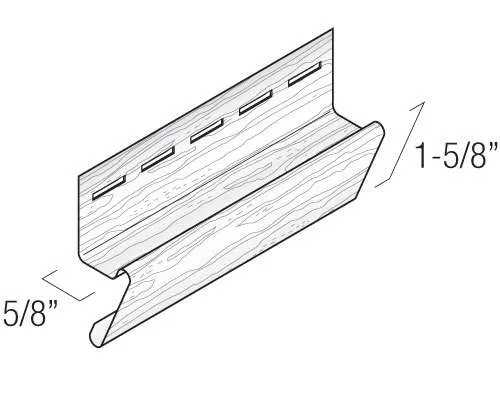 Kaycan Vinyl Trims - Vertical Base Trim profile