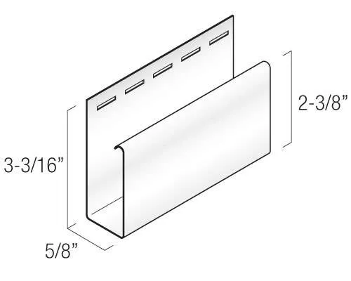 Kaycan Vinyl Trims - Super J Trim profile
