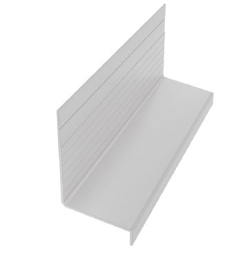 EasyTrim Reveals® Aluminum Trim - 1-3/8" Window Drip Cap Flashing profile