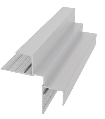 EasyTrim Reveals® Aluminum Trim - 1-Piece Square Outside Corner — LAP profile