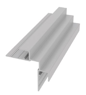 EasyTrim Reveals® Aluminum Trim - 1-Piece Square Outside Corner — Panel profile