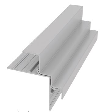 EasyTrim Reveals® Aluminum Trim - 2-Piece Outside Corner — Transition profile