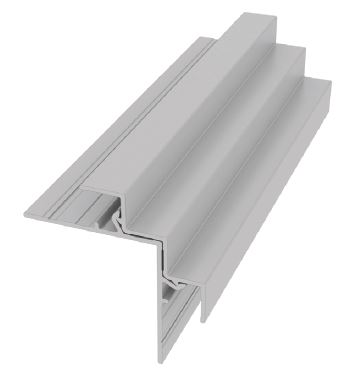 EasyTrim Reveals® Aluminum Trim - 2-Piece Square Outside Corner — Panel profile