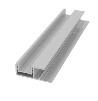 EasyTrim Reveals® Aluminum Trim - 2-Piece Vertical Termination F — Panel profile