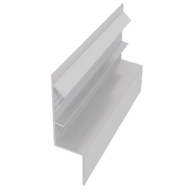EasyTrim Reveals® Aluminum Trim - Horizontal Base Z — LAP profile