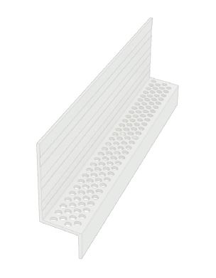EasyTrim Reveals® Aluminum Trim - Perforated Vented LAP Starter Strip profile