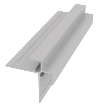EasyTrim Reveals® Aluminum Trim - X Outside Corner — Panel profile