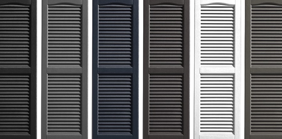 Mitten Shutters - Louvered profile