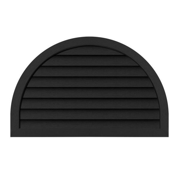 Ply Gem Blocks & Vents - 22" Half-Round Gable Vent profile