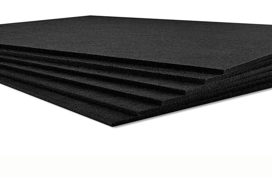 Pro Materials Acoustic Felt Underlayment - Black Acoustic Felt Sheet - 95" × 48" profile
