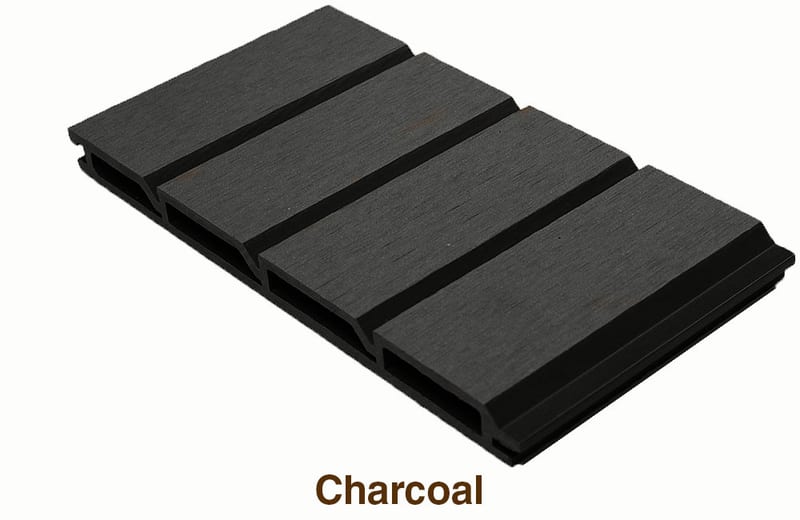 Pro Materials WPC Fluted Wall Panels (2-Sided) - Charcoal