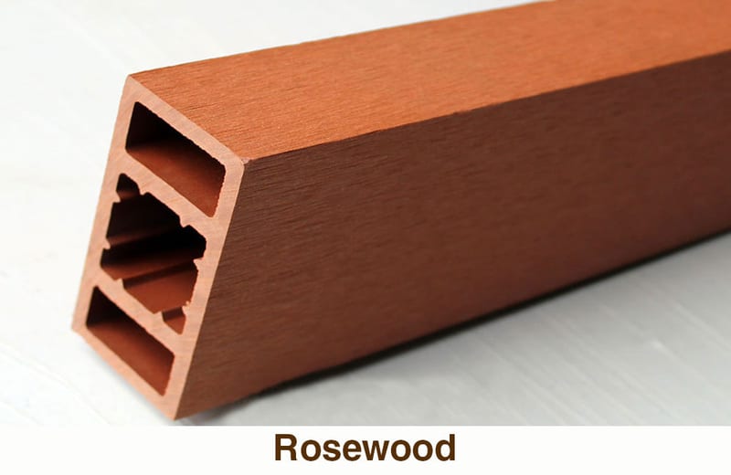 Pro Materials WPC Louver Privacy Screen - Rosewood