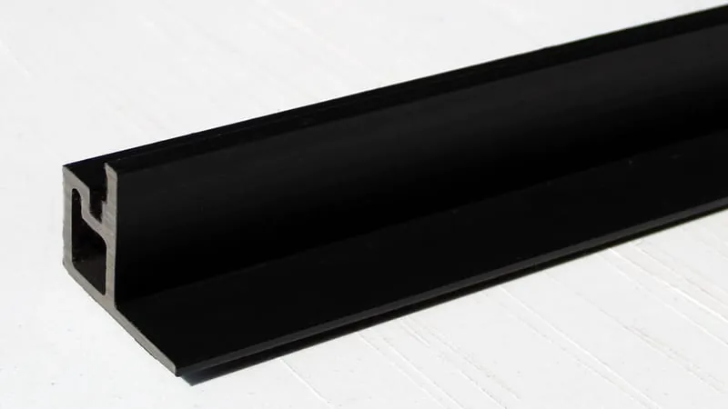 WPC Fluted Wall Panel Trims - Charcoal